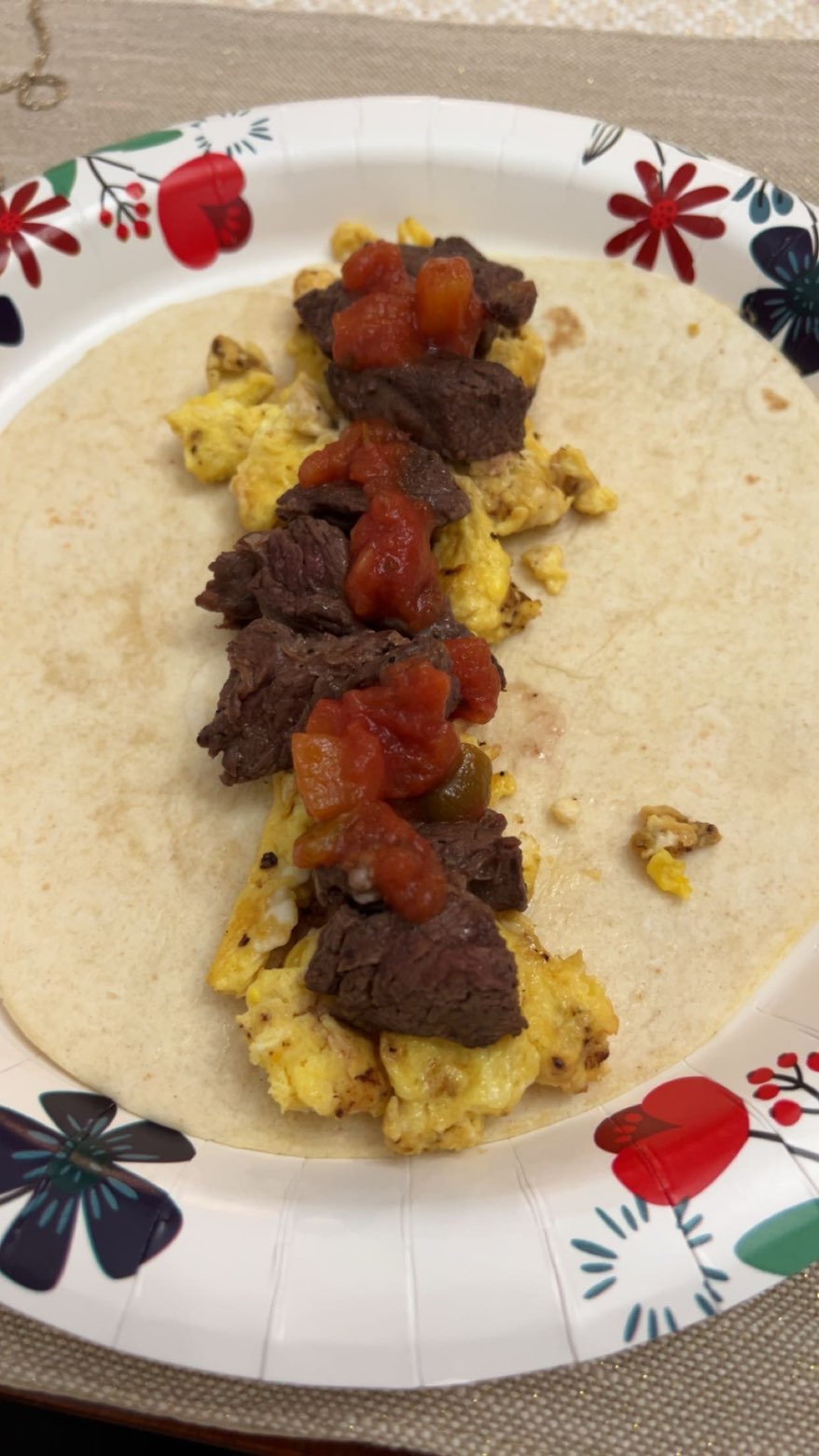 Venison Breakfast Burrito
